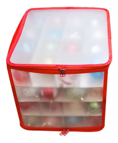 Caja De Almacenamiento De Bolas De Navidad Para Decoración D