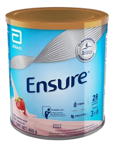 comprar Suplemento En Polvo Sabor A Fresa Lata 400g Clásico Ensure