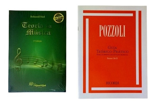 Kit Teoria Da Músical Bohumil + Guia Teórico-prático Pozzoli