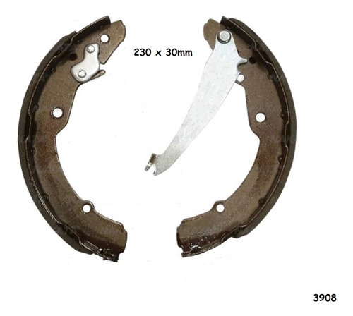 Jgo. Zapatas Freno Trasero Volkswagen Saveiro G5, G6 / Caddy