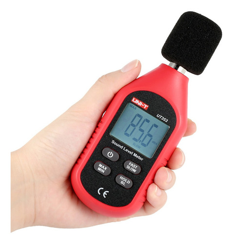 Medidor De Nível De Som Uni-t Ut353 Medição De Ruído 30-130d