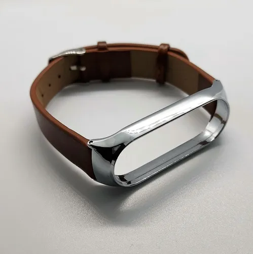 Correa mi band 4 cuero sale