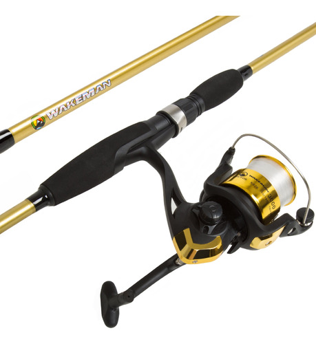 Combo De Caña Y Carrete Para Pesca Wakeman Strike Series