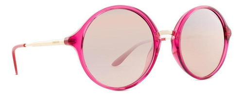 Gafas de sol Carrera Ca 5031/s Qvz/G4-52, color de montura: rosa, color de varilla, color de lente rosa, color de lente plateado, diseño redondo