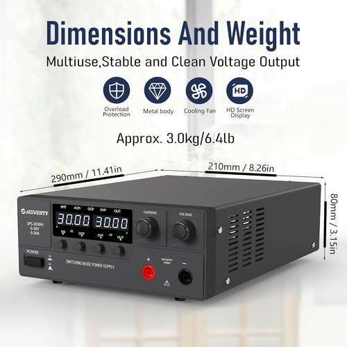 Fuente De Alimentación De Cc Variable, 0-30v 0-30a 900w Conm