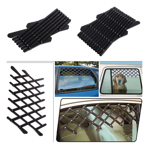 (l) Ventilação De Janela De Carro Para Cães Safe Guard Mesh