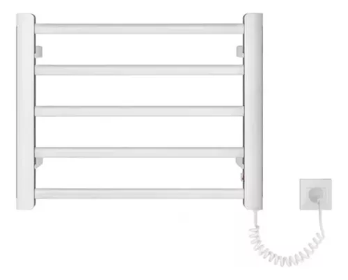 Toallero eléctrico con calefacción para baño, toallero negro con pantalla  de visualización, secador de toallas de acero inoxidable, toallero eléctrico  oculto/expuesto