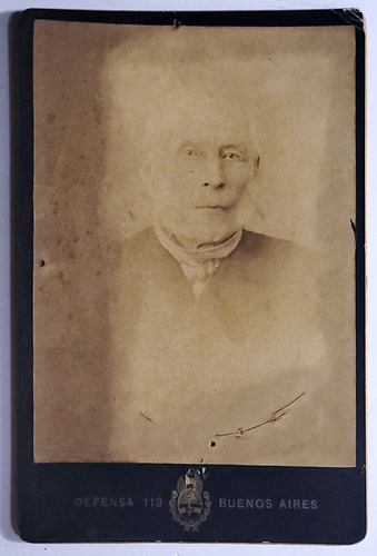 Fotografía Anciano (1890). Fotógrafo L. Miault. San Telmo. (Usado)