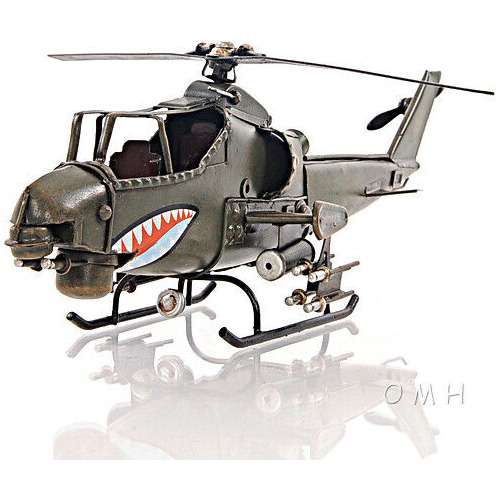 Bell Ah-1 Cobra Snake Metal Desk Top Model 13  Attack He Oah