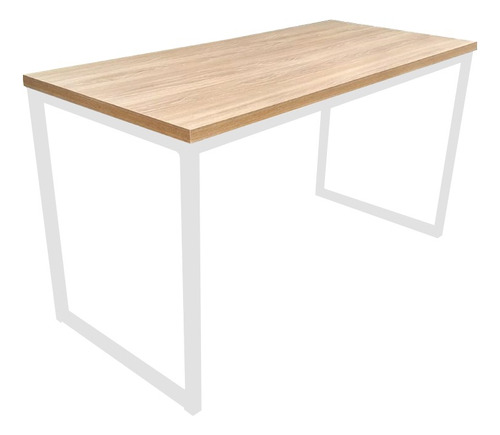 Mesa De Jantar Com Pé De Ferro + Mdf - 135x78cm 