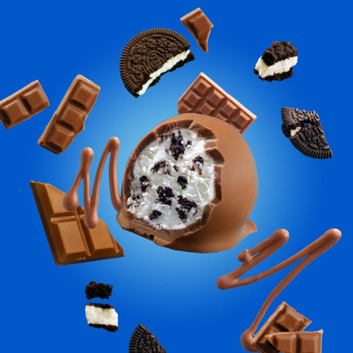 Imagen 5 de 6 de Oreo Bombon De Chocolate Relleno Trocitos Galleta 190 Gr