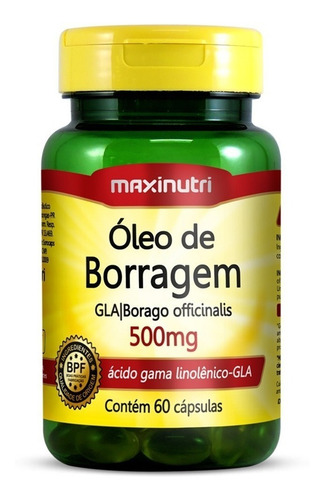 Óleo De Borragem Maxinutri 60 Cápsulas Sabor Sem sabor