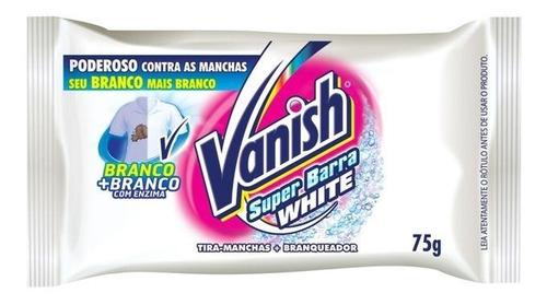 Kit C/8 Tira Manchas Em Barra Vanish White 75g C/ N Fiscal