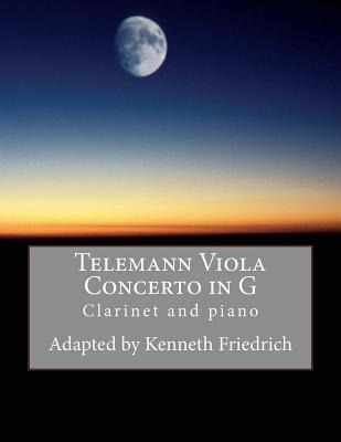 Libro Telemann Viola Concerto In G - Clarinet And Piano -...