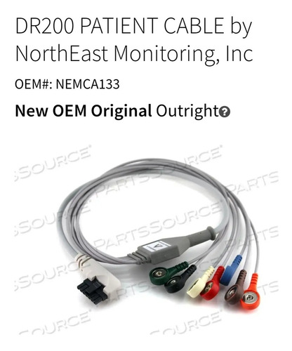 Cable Holter Northeast Monitoring Nemca133 7lead