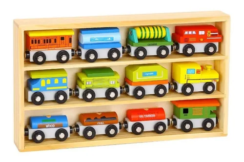Tren de madera con imanes sales