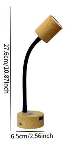 Luz De Lectura Led Ajustable, Iluminación Largo Negro