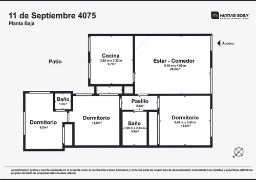 Venta - Ph 4 Ambientes - Planta Baja - Patio