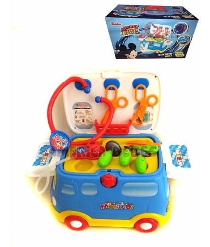 Autito Caminador Set De Doctor Mickey