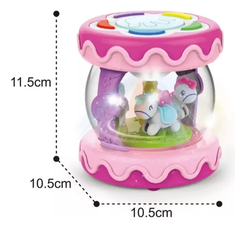 Tambor, Carrusel Musical Interactivo Juguete Para Bebes.