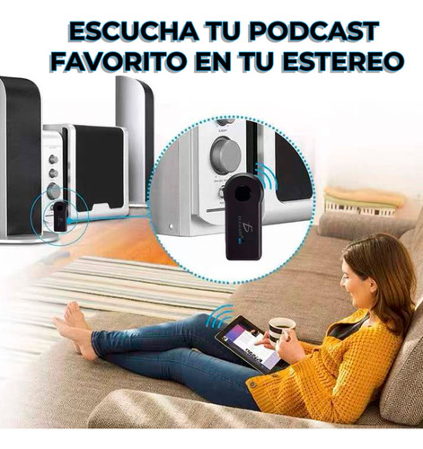 Receptor Bluetooth Audio Transmisor 3.5 Recargable Jack