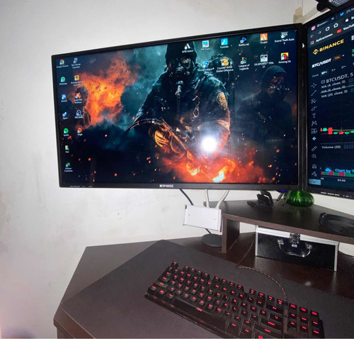 Doble Monitor Dual Screen Tv Led Top House 32 Pulgadas 60hz
