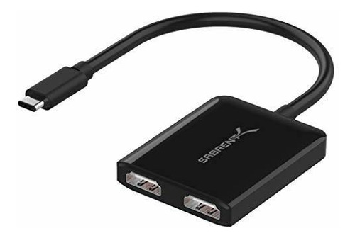 Adaptador Usb Typec Dual Hdmi Soporta Hasta Dos Monitores 4k