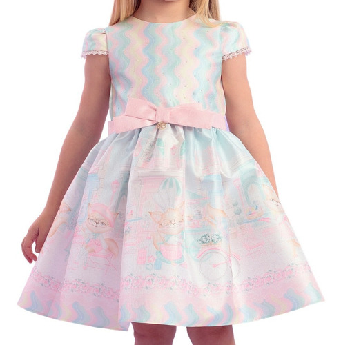 Vestido De Festa Infantil Patisserie Petit Cherie 22278 B.e.