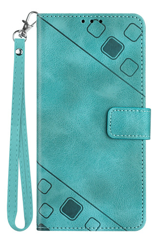 Funda Tipo Cartera Con Tapa En Relieve Para Huawei Y7 2019-e