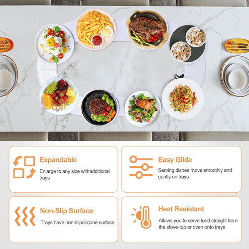Lazy Susan Para Mesa De Comedor Bandeja Giratoria Plato