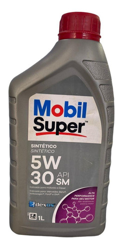 Aceite Mobil 5w30 1l Sintetico Super 3000