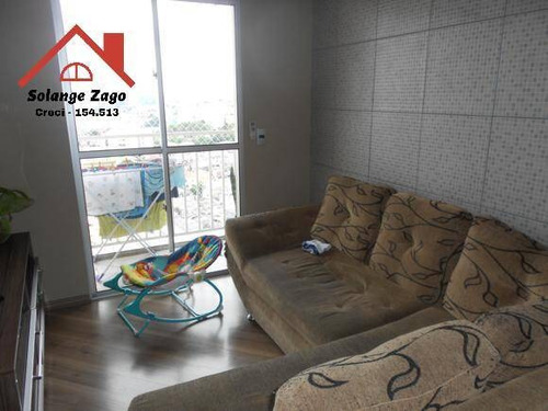 Imagem 4 de 15 de Lindo Apartamento Em Condominio Fechado Com 48m² - 2 Dorms - 2089