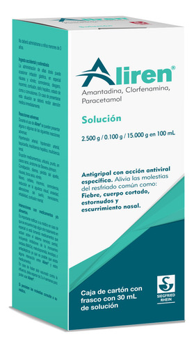 Aliren Solución 2.5 G/0.1 G/15 G, 1 Frasco Gotero 30 Ml