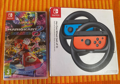 Mario Kart 8 Nintendo Switch + 2 Volantes Originales