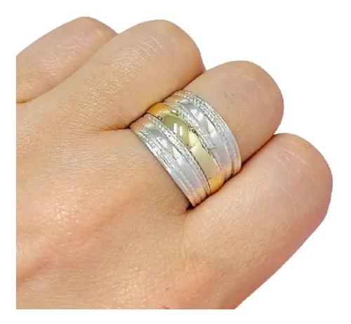 Anillo plata ancho mujer clearance