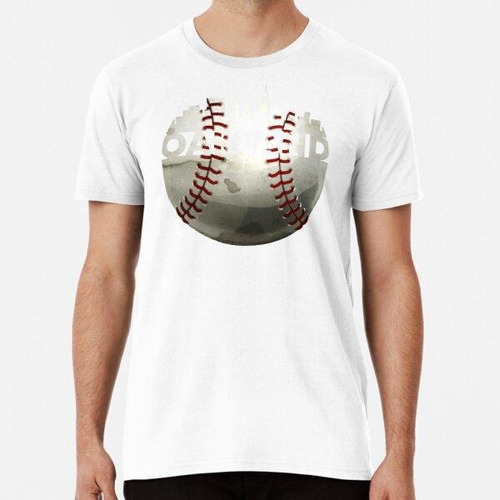 Remera Excepcional Pelota De Béisbol De Oakland Con Horizont