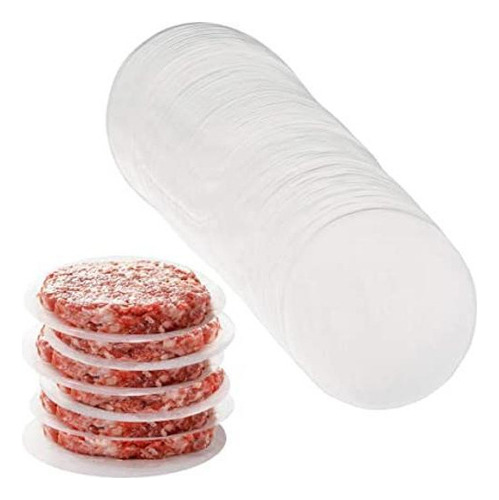 Hamburguesa redonda separada de papel para hornear, 12,8 cm