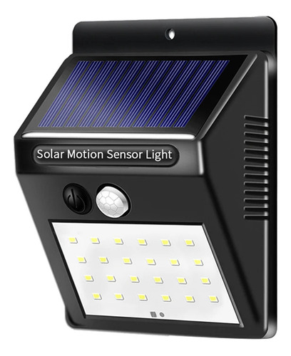 Lampara Carga Solar Reflector Sensor De Movimiento Luz Led