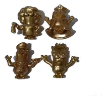 Comprar Lote De 4 Muñecos Minions Dorados Mc Donalds 2020 