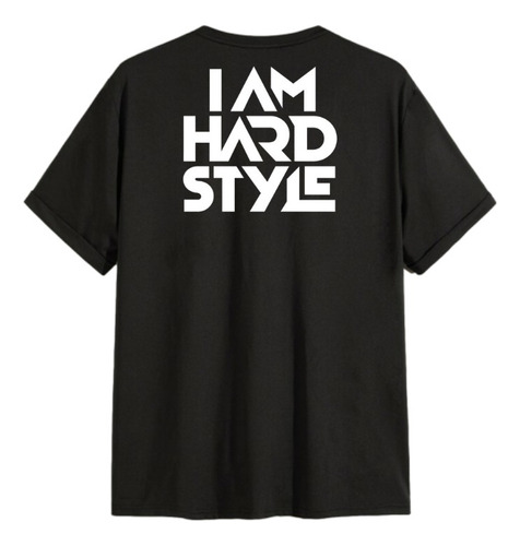 Playera Oversize Estampadas I Am Hard Style Algodón Peinado