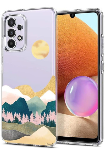 Funda Para Galaxy A32 Transparente Diseno Montana