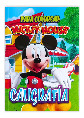 Pack 6 Libros Mickey Mouse Caligrafía Para Colorear