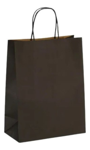 Bolsas De Papel Negra 22x10x30 20 Unidades