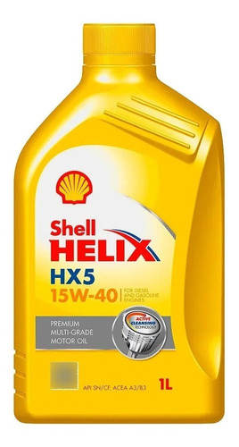 Aceite Mineral 15w40 Shell Helix Hx5 1 Litro