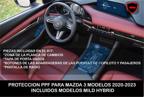 Ppf Film Para Consola Central Mazda 3 Septima Generacion