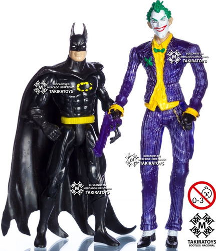 Batman Y Guasón Muñecos Juguetes Figuras Duo Articulados