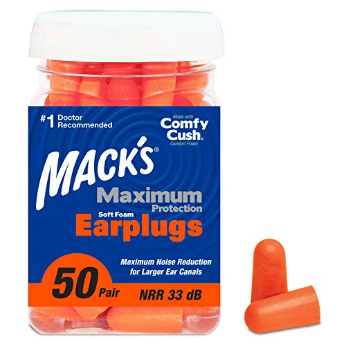 Tapones Para Los Oídos Mack's Maximum Protection De Espuma S