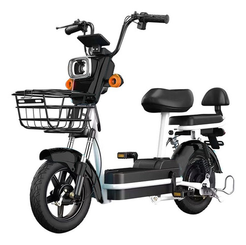 Bicicleta Moto Electrica E-ramz Bateria De Litio Preventa Negro