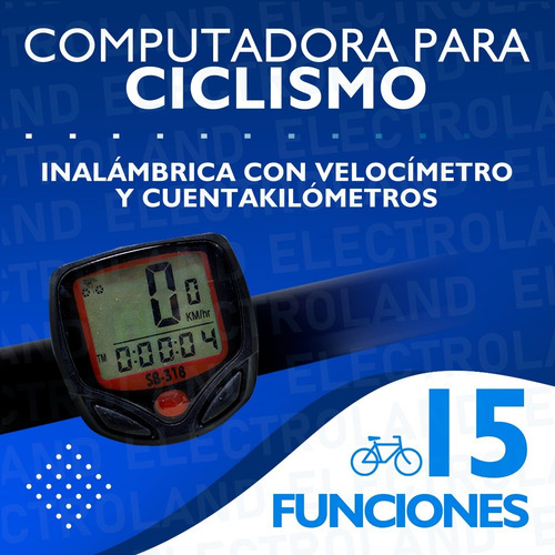 Imagen 3 de 10 de Computadora Ciclismo Bicicleta Velocímetro A Prueba De Agua