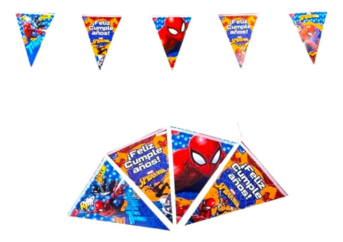 Guirnalda Spiderman Para Cumpleaños